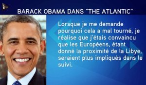 Obama tacle Sarkozy et Cameron pour leur rôle dans le "merdier" libyen
