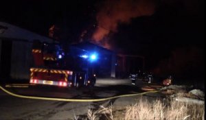 Incendie d'un hangar à Violaines