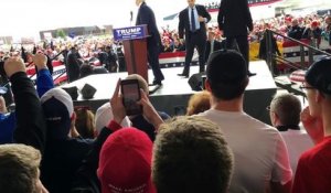 Arrestation pendant un meeting de Donald Trump