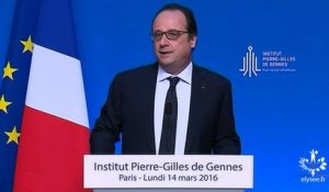 Discours d'inauguration à l’Institut Pierre-Gilles de Gennes