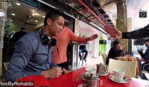 Impossible de boire son thé pour Cristiano Ronaldo