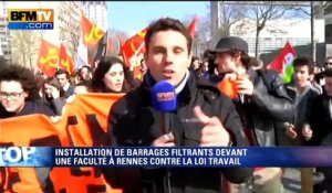 Loi Travail: à Rennes, la manifestation prend encore plus d'ampleur