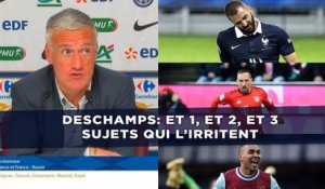 Trois sujets qui ont irrité Didier Deschamps en conférence de presse