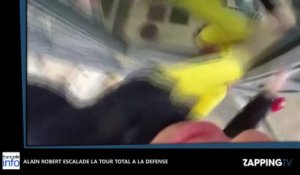 Alain Robert, le "Spiderman français" à l’assaut de la tour Total à la Défense (Vidéo)