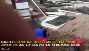 Attentats à Bruxelles, dans le grand hall des départs