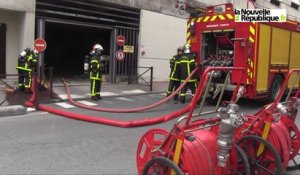 VIDEO. Châteauroux : une voiture en feu au sous-sol du parking Diderot