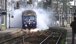 Départ à la retraite d'un conducteur de train