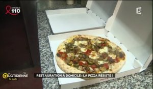 Restauration à domicile : la pizza résiste
