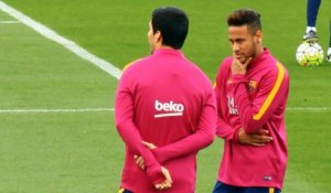 Clasico - Messi, Suarez et Neymar décontractés à l'entraînement