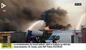 Cinq camions citernes explosent dans une usine à Bordeaux - Le site évacué - Secours sur place