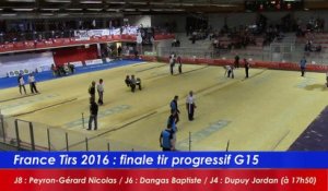 Finale tir progressif G15, France Tirs, Sport Boules, Dardilly 2016