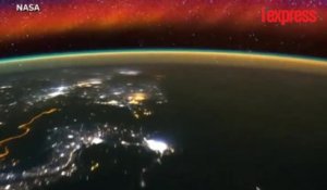 La Terre vue par l'ISS, time-lapse d'une nuit orageuse