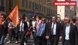 Manifestation pour le manque de moyens à l'hôpital d'Ajaccio