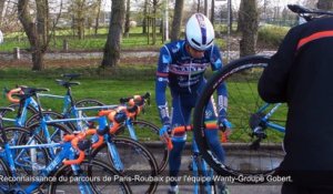 Paris-Roubaix : découverte du parcours pour deux coureurs de l'équipe Wanty-Groupe Gobert
