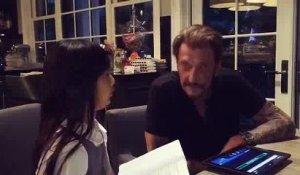 Interview exclusif de Johnny Hallyday par...Sa fille Jade!