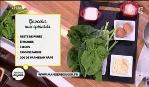 Recette : gnocchis aux épinards