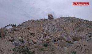 La Vraie-Croix (56). Carrière de granit et centre de déchets cohabitent