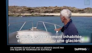 Un homme échoué sur une île déserte sauvé par une équipe de tournage (Vidéo)
