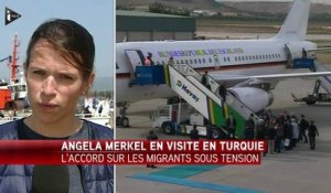 Angela Merkel en Turquie pour une visite sous tension