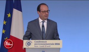 François Hollande à la conférence environnementale 2016 - Le Petit Journal du 25/04  - CANAL+