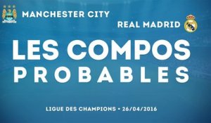 Les compositions probables de Manchester City - Real Madrid