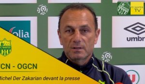 FCN-OGCN : Michel Der Zakarian devant la presse