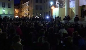 Evacuation des intermittents du spectacle au théâtre de l'Odéon