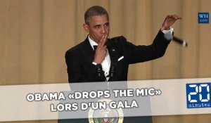 Barack Obama «drops the mic» lors d'un gala à Washington