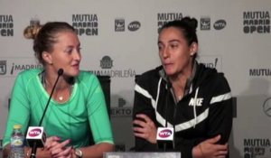 WTA - Mutua Madrid Open 2016 - Caro Garcia et Kiki Mladenovic "ragent" contre certains médias