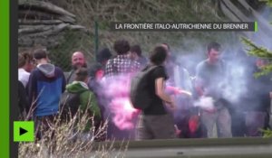 Au Brenner, des affrontements éclatent entre police et manifestants pro-réfugiés