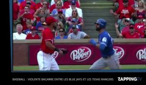 Baseball : Violente bagarre entre les  Blue Jays et les Texas Rangers, la vidéo choc !