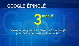 3 milliards d'euros d'amende pour Google ? - Le 17/05/2016 à 09h35