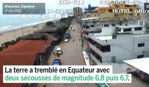 Scène de panique en Equateur lors de secousses sismiques
