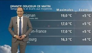 Météo samedi : incroyable douceur ce matin