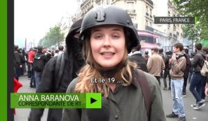 Loi Travail: En plein Paris, une journaliste frappée pendant son direct sur la manifestation par un jeune masqué