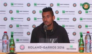 Roland-Garros 2016 - Conférence de presse de Kyrgios / 1T