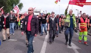 Lorient. Manifestation contre la Loi travail : des heurts au dépôt  pétrolier