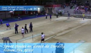 Finale tir rapide en double féminin, France Tirs, Sport Boules, Dardilly 2015