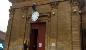 L'église de Rocroi a une nouvelle horloge