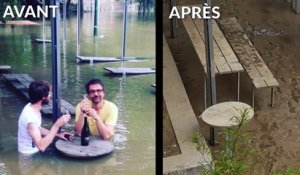 Les premières images de la décrue de la Seine et de ses dégâts