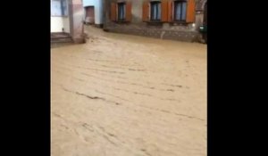 Orages : torrent de boue dans Romanswiller le 7 juin 2016