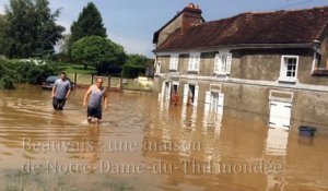 Beauvais : une maison de Notre-Dame-du-Thil inondée