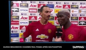 Zlatan Ibrahimovic chambre Paul Pogba après leur victoire face à Southampton (Vidéo)