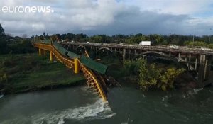 Un pont s'effondre dans le sud du Chili
