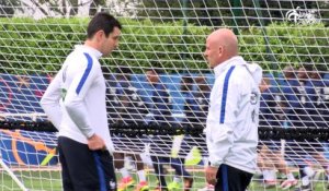 Nouvel entraînement des Bleus à Clairefontaine