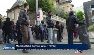 Mobilisation contre la loi Travail: Le Préfet de police de Paris interdit la manifestation syndicale de jeudi