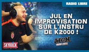 Jul en improvisation sur l'instru de K2000 en live dans la Radio Libre De Difool