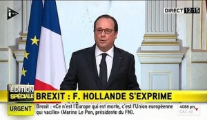 EN DIRECT - Les Britanniques claquent la porte de l'Europe: "Un choix douloureux que je regrette profondément" (François