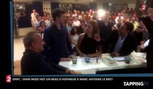 ONPC – Yann Moix moqué par Marc-Antoine Le Bret, il lui fait un bras d’honneur (Vidéo)
