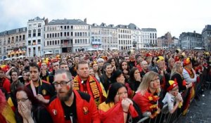 Mons : la foule était au rendez-vous sur la place pour Hongrie-Belgique